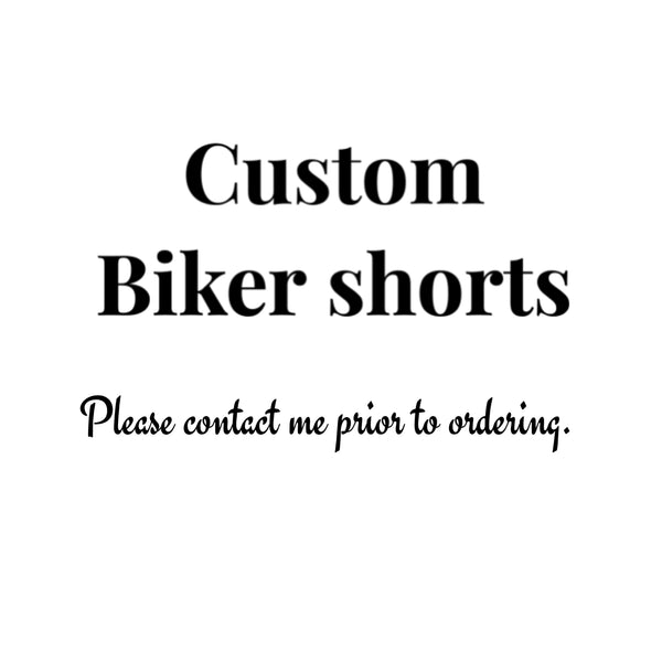 Custom biker shorts