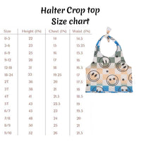 custom halter crop top
