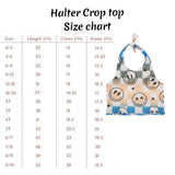 custom halter crop top