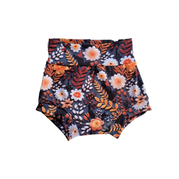 Rts 3/4y fall floral bummies