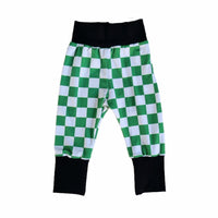 RTS 6-9 green checkered joggers