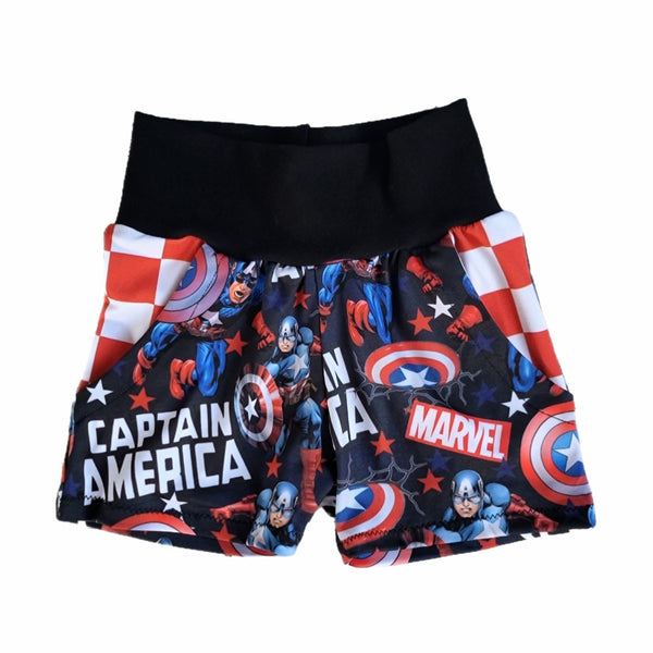 Captain USA play shorts