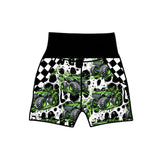 Green monster trucks play shorts