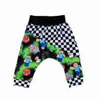 Mine block knee length shorts