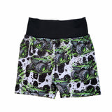 Green monster trucks play shorts