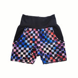 RWB checkered play shorts