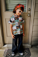 Spooky Halloween dolman shirt (slightly oversized)