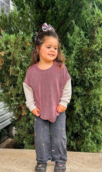 Two toned fall solids Dolman sweater (specify in notes)