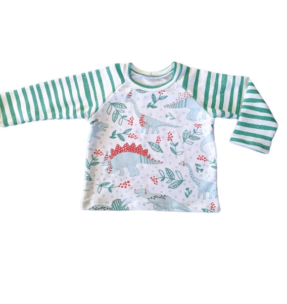 RTS 9-12m holiday raglan