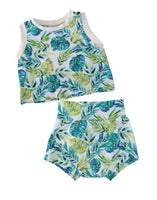 Palm leaves Summer tank or bummies