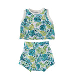 Palm leaves Summer tank or bummies