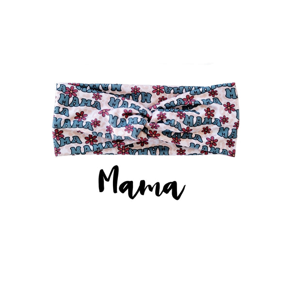 Mama twisted headband
