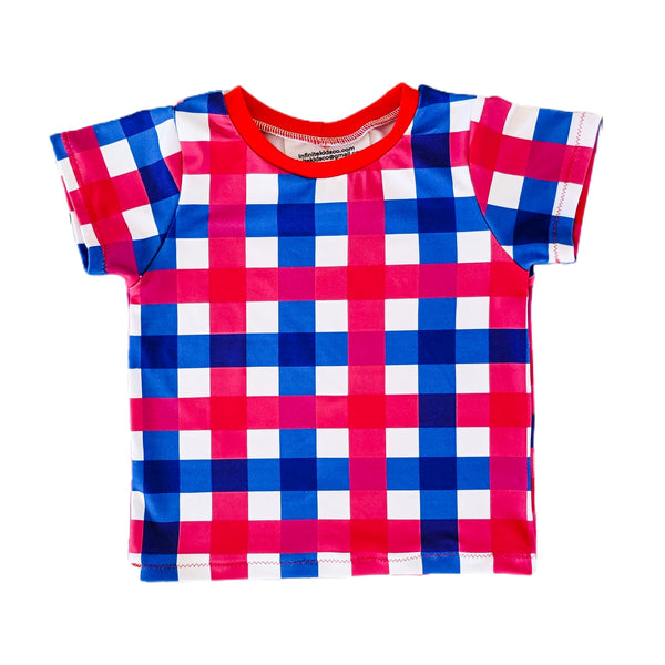 RWB plaid T-shirt