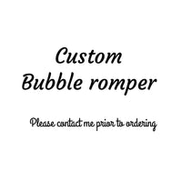 Custom bubble romper