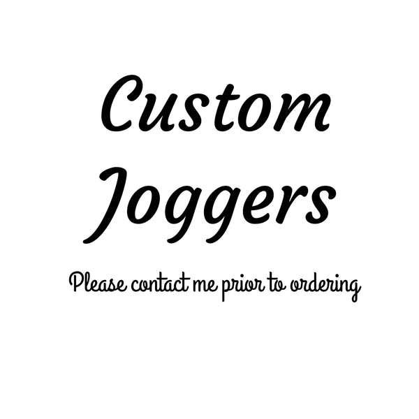Custom joggers