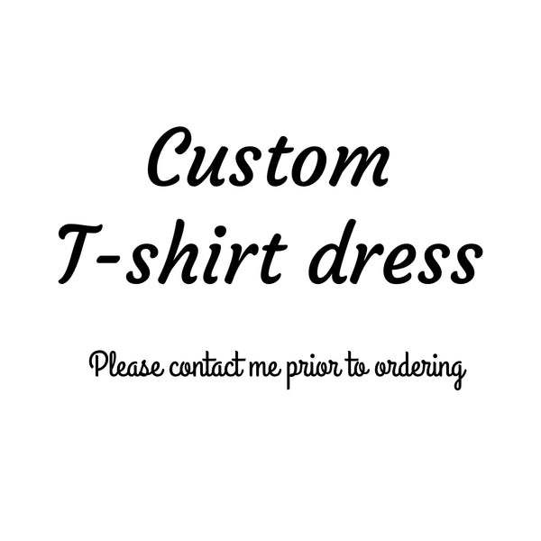 Custom T-shirt dress