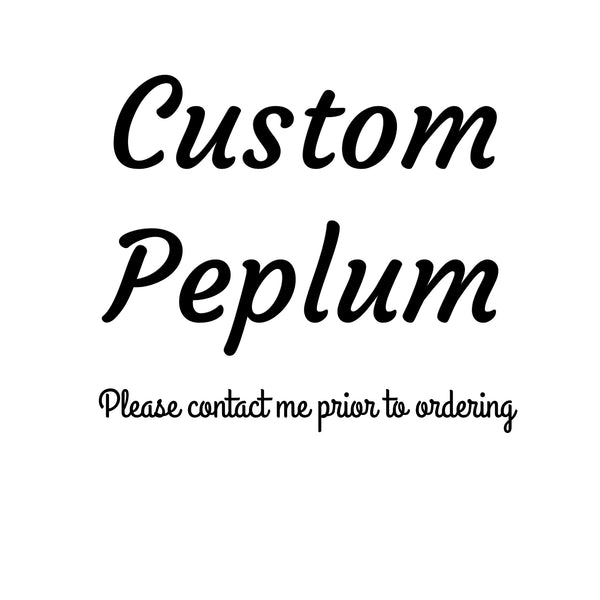 Custom peplum