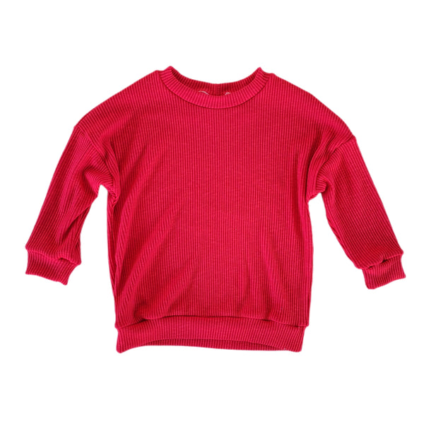 Red dolman sweater