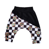 Lucky checks block knee length shorts